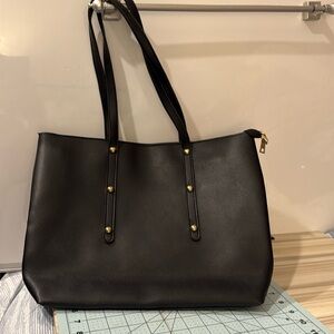 XL Black Weekend Tote Bag
